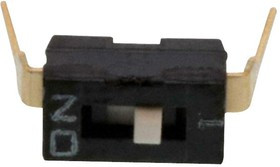 KAE01LAGT, DIP SWITCH, 1POS, SPST, SLIDE, TH