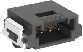 474109 / 474109-E, MiniBridge Series Right Angle Surface Mount PCB Header, 3 Contact(s), 1.27mm Pitch, 1 Row(s)