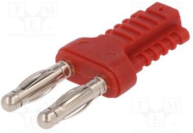 KURZ104IGMBNI-RT, Соединительный мост, "банан" 4мм, 12А, 33ВAC, 70ВDC, красный KURZ104IGMBNI-RT, Соединительный мост, "банан" 4мм, 12А, 33ВAC, 70ВDC, красный