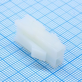 I-DS1073-02-PCT02X01, (MF-02M), Разъем питания (корпус) Mini-Fit, 2pin, вилка на кабель, шаг 4,2мм
