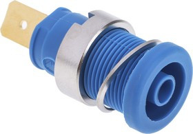 972356102, Blue Female Banana Plug - Tab, 1000 V ac/dc