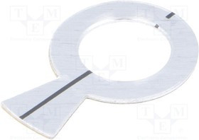 A6016019, Указатель, алюминий, самоклеящаяся, 16мм, Монтаж: на панель