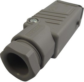 STAK 3 N GREY, Разъем прямоугольный, ST, вилка, "мама", PIN 3, луженые, IP54, 16А, GRAU. Код производителя: 932140106.