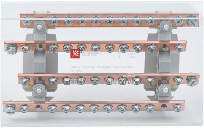 Блок распределительный шинный ШРБ-250 EKF plc-shrb-250 Блок распределительный шинный ШРБ-250 EKF plc-shrb-250