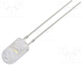 OSM54P5E31B, LED; 5mm; white warm; 18000?22000mcd; 30°; Front: convex; 2.9?3.4V