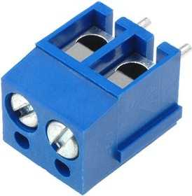 DG300-5.0-02P-12, Клеммник винтовой, 2-контактный, 5мм, прямой