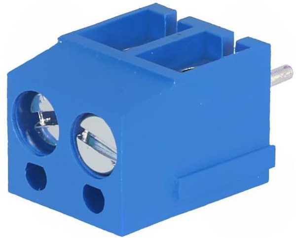 DG300-5.0-02P-12, Клеммник винтовой, 2-контактный, 5мм, прямой