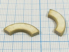 Пьезоэлемент ультразвуковой, размер 24xd14x2.4m20, форма сегмент, частота 860кГц, марка материала ЦТ