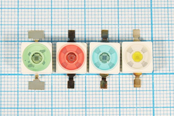 Светодиод SMD09090C2, белый, 23лм, 110, прозрачный, EOH-SAWCB0