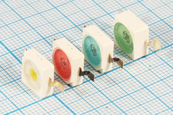 Светодиод SMD09090C2, белый, 23лм, 110, прозрачный, EOH-SAWCB0