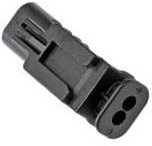 34899-2081, Automotive Connectors MXP120 SLD MA 2CKT PLG LTGY KEYB