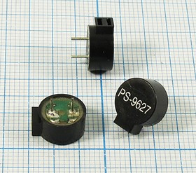 Зуммер магнитоэлектрический без генератора, 10x 5m11, напряжение 1.5В, сопротивление 5.5 Ом, частота