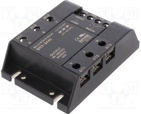 SR3-2440, Реле: полупроводниковое, Uупр: 24ВAC, 40А, 48-480ВAC, 3-фазный