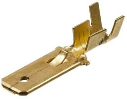 РП-П 2.5-(6.3), клемма ножевая вилка 6.35мм неизол.на пров. 0.7-2.5мм2