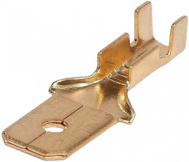 РП-П 2.5-(6.3), клемма ножевая вилка 6.35мм неизол.на пров. 0.7-2.5мм2