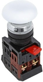 Кнопка AEA-22 "Грибок" бел. NO+NC EKF pbn-aea-w