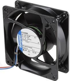 4114N/2H5, DC Fans Tubeaxial Fan, 119x119x38mm, 24VDC, 229.5CFM, Speed Signal/Open Collector Output