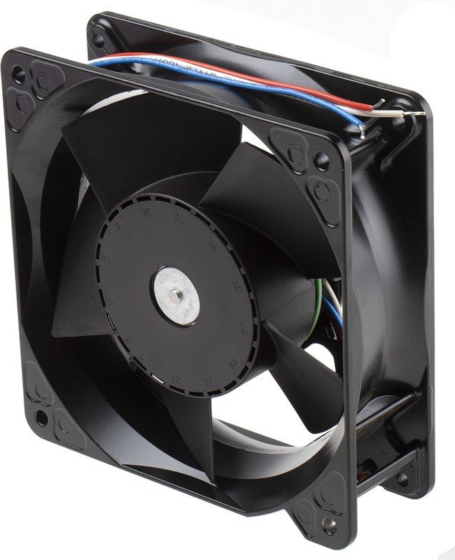 4114N/2H5, DC Fans Tubeaxial Fan, 119x119x38mm, 24VDC, 229.5CFM, Speed Signal/Open Collector Output