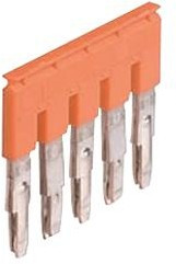 1SNK908305R0000, Перемычка, Jumper Bar, AMP SNK Series Terminal Blocks, 5 вывод(-ов), 8 мм, SNK Series