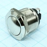 L-KLS7-PBS-013D, кнопка металл без фиксации OFF-(ON) 250В 2А D=22мм (аналог PBS28B)