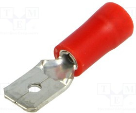 BM00180, Наконечник: плоский, 6,3мм, 0,8мм, "папа", 0,25-1,5мм2, обжим