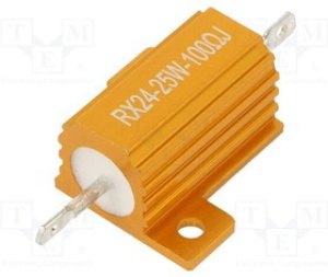 AHP25W-100RJ, Резистор: проволочный; с радиатором; 100Ом; 25Вт; ±5%; 50ppm/°C AHP25W-100RJ, Резистор: проволочный; с радиатором; 100Ом; 25Вт; ±5%; 50ppm/°C