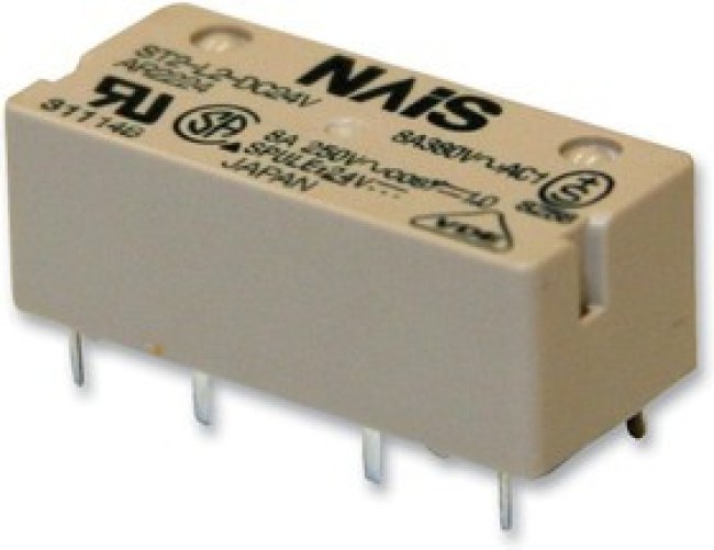ST2-DC12V-F, General Purpose Relays 8A 12VDC DPST NON-LATCHING PCB ST2-DC12V-F, General Purpose Relays 8A 12VDC DPST NON-LATCHING PCB