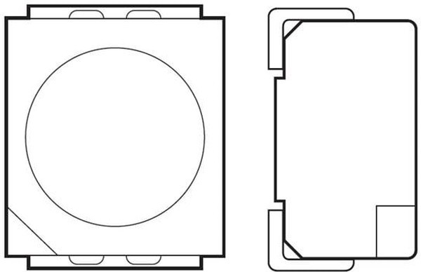 HSML-A100-Q00J1, Standard LEDs - SMD AlInGaP Orange Org