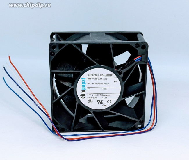 Вентилятор Ebmpapst VarioPro 3214J/2H4P 24V DC 2.1A 50W 92x38 4pin