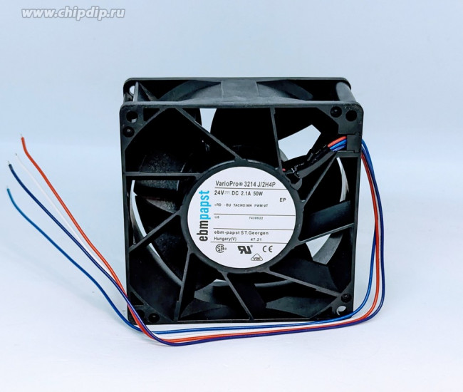 Вентилятор Ebmpapst VarioPro 3214J/2H4P 24V DC 2.1A 50W 92x38 4pin