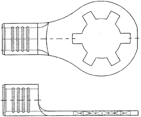 19074-0025, Клемма с кольцевым наконечником, M5, #10, 14 AWG, 2.5 мм², Krimptite 19074 19074-0025, Клемма с кольцевым наконечником, M5, #10, 14 AWG, 2.5 мм², Krimptite 19074