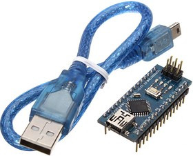 Nano V3.0 (CH340G) with USB cable, Программируемый контроллер на базе ATmega328, клон Arduino Nano V