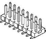 54202-T0805ALF, BergStik®, Board to Board connector, Unshrouded Vertical Header, Surface Mount, Double row , 10 Positions, 2.54mm (0.100in)