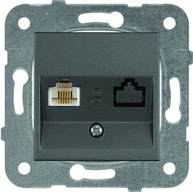 МОДУЛЬ Розетка TF темно-серый KarrePlus WKTT0402-2DG