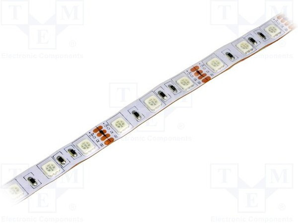 OPRGB5060-6012EP, Лента LED, RGB, 5060, 12В, LED/м: 60, 10мм, белая PCB, IP67, 120°