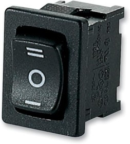 1808.6103-00, Клавишный переключатель, Вкл.-Выкл.-Вкл., SPDT, Без Подсветки, Панель, Черный, 1800 1808.6103-00, Клавишный переключатель, Вкл.-Выкл.-Вкл., SPDT, Без Подсветки, Панель, Черный, 1800