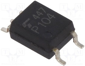 TLP104-E-T, Оптрон, SMD, Каналы 1, Вых логический, 3,75кВ, 1Мбит/с, SO6