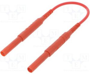 HSPL856825-RT, Измерительный провод, 6кВDC, 6кВAC, 16А, Дл: 0,25м, красный HSPL856825-RT, Измерительный провод, 6кВDC, 6кВAC, 16А, Дл: 0,25м, красный