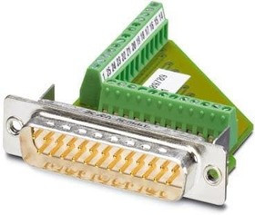 1689789, D-Sub Standard Connectors VS25STDSUB25MPT0.5 25P MALE INSERT