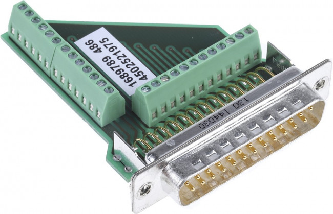 1689789, D-Sub Standard Connectors VS25STDSUB25MPT0.5 25P MALE INSERT
