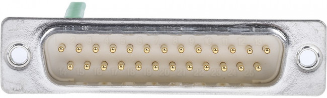1689789, D-Sub Standard Connectors VS25STDSUB25MPT0.5 25P MALE INSERT