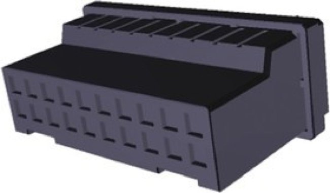 917242-8, Dynamic D-3500 Male Connector Housing, 5.08mm Pitch, 20 Way, 2 Row