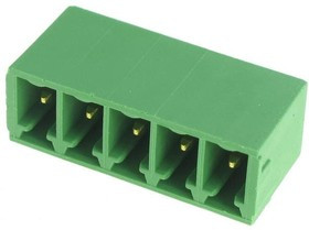 1861976, Pluggable Terminal Blocks 5 Pos 3.81mm pitch Through Hole Header