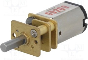 POLOLU-3071, Двигатель: DC, с редуктором, HPCB 6V, 6ВDC, 1,5А, Ось: D профиль