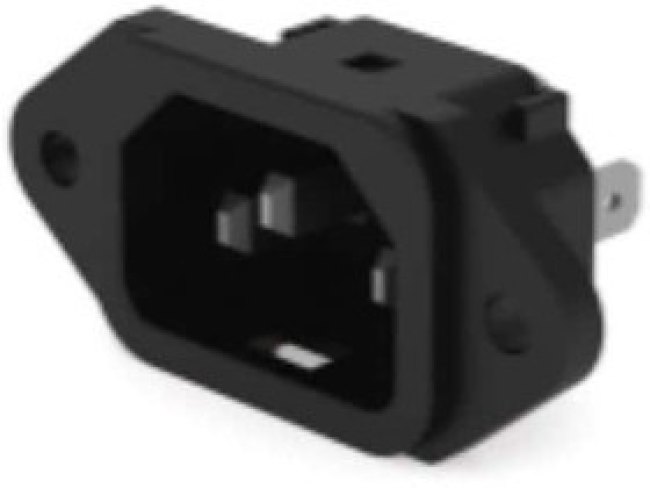 15ESRM-2, AC Power Entry Modules Inlet, IEC-DIN FL, C14