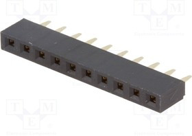 ZL305-10, Гнездо, IDC, "мама", PIN 10, прямой, 2,54мм, THT, 1x10, позолота ZL305-10, Гнездо, IDC, "мама", PIN 10, прямой, 2,54мм, THT, 1x10, позолота