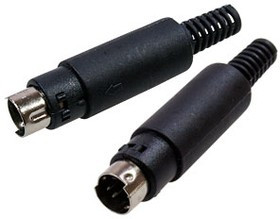 1-410, Разъем mini DIN 4 pin (S-VHS) "шт" пластик на кабель