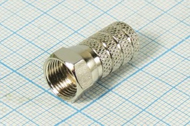Штекер F, на кабель CW41S, d 3,6 мм, вкручивающийся; №471 штек F\CW41S[d3,6]\\вкруч\