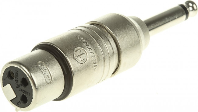 NA2FP, XLR Connectors 3P F XLR - 1/4" MONO PLUG - PRE-WIRED
