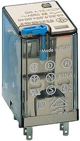 55.32.9.024.0040, Реле 2 переключ. 24VDC, 10A/230VAC DPDT